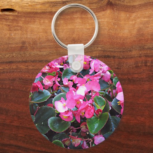 Porte-clés Fleurs violettes (Recto)