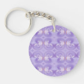 Porte-clés Fleurs Violettes (Devant)