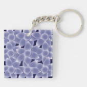 Porte-clés Fleurs violettes (Dos)