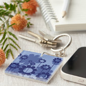 Porte-clés Fleurs violettes