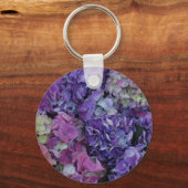 Porte-clés Fleurs violettes (Recto)