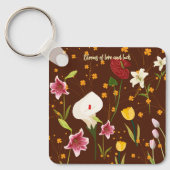 Porte-clés Fleurs vives (Recto)