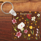 Porte-clés Fleurs vives (Recto)