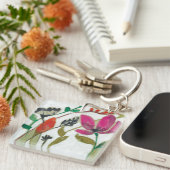 Porte-clés Fleurs vives (Devant Droit)