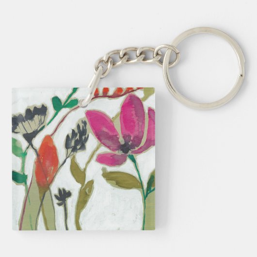 Porte-clés Fleurs vives (Dos)