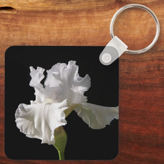 Porte-clés Fleurs | White Iris (Verso)