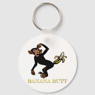 Porte-clés Fling Poo d'amour de singe drôle
