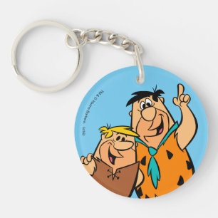 Porte-clés Flintstone de blocaille et de Fred de prise de bec