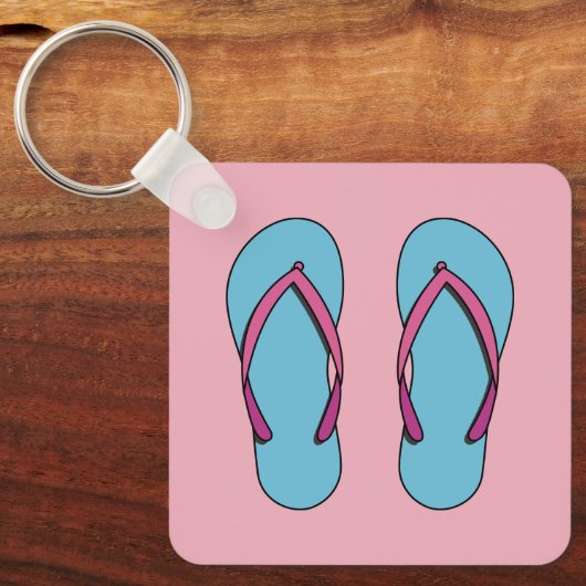 Porte-clés Flip Flops de plage (Recto)