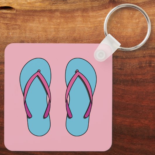 Porte-clés Flip Flops de plage (Verso)