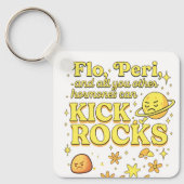 Porte-clés Flo & Peri Peuvent Botter des Cailloux (Recto)