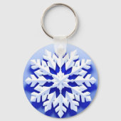 Porte-clés Flocon de Neige Bleu Détaille (Verso)