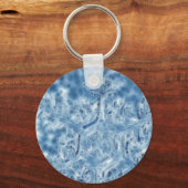 Porte-clés Flocon de neige congelé de fractale de cristal de (Recto)