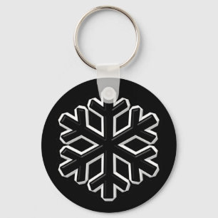 Porte-clés Flocon de neige de fer