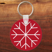 Porte-clés Flocon de neige personnalisable (Recto)
