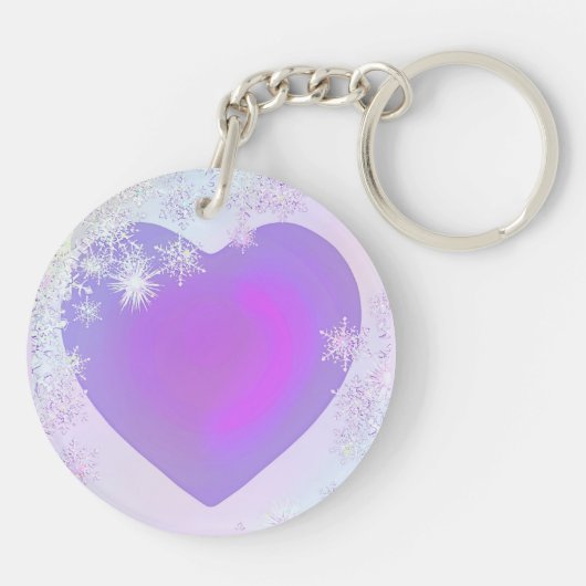 Porte-clés Flocon de neige pourpre (Dos)