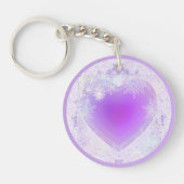 Porte-clés Flocon de neige pourpre (Devant)