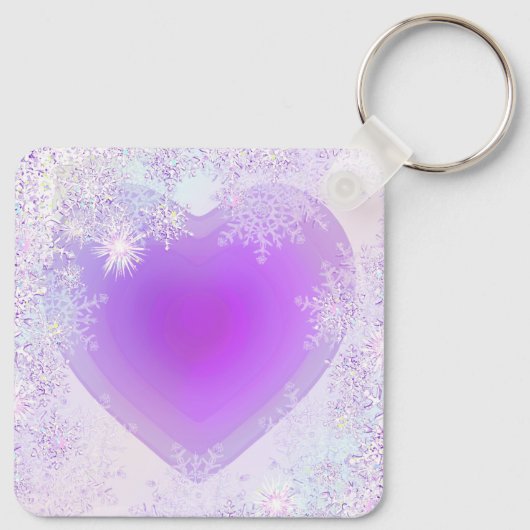 Porte-clés Flocon de neige pourpre (Dos)