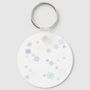 Porte-clés Flocons de neige pâles