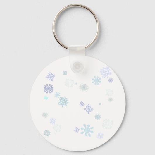 Porte-clés Flocons de neige pâles (Recto)