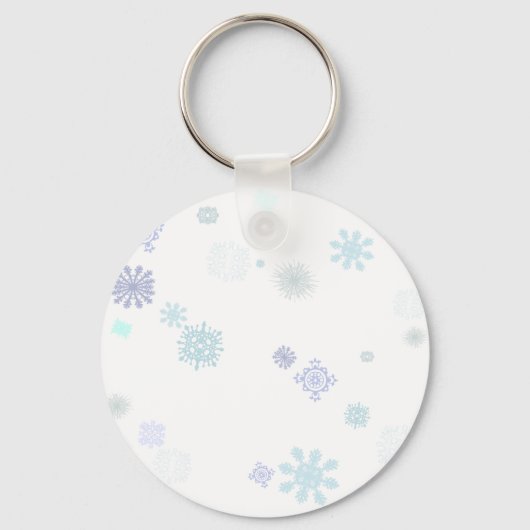 Porte-clés Flocons de neige pâles (Recto)