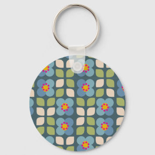Porte-clés FLORA BLUSH - Bague de clé - Charme de fleurs