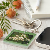 Porte-clés Floraison blanche (Devant Droit)