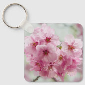 Porte-clés Floraison de cerisier rose au printemps (Recto)
