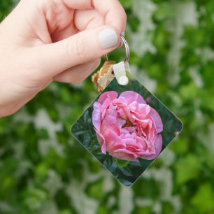 Porte-clés Floraison de Pivoine Rose
