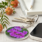 Porte-clés Floral 2 sided acrylic keychain  (Devant droit)