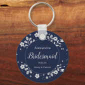 Porte-clés Floral blanc (Recto)