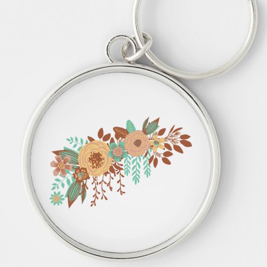 Porte-clés Floral Boho moderne (Devant)