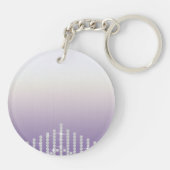 Porte-clés Floral Chic Purple (Dos)