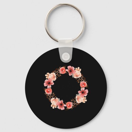 Porte-clés Floral Christian Aucune Arme Formée Contre Vous Bi (Recto)