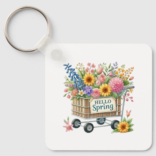 Porte-clés floral de printemps (Recto)