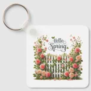 Porte-clés floral de printemps