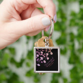 Porte-clés Floral décoratif et informatif (main)