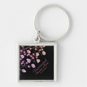 Porte-clés Floral décoratif et informatif
