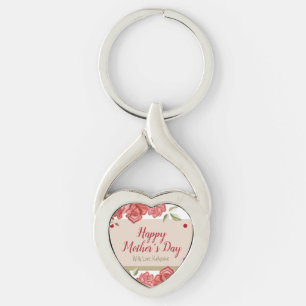 Porte-clés Floral Élégant moderne Keepsaké Joyeux jour des mè