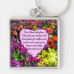 PORTE-CLÉS FLORAL JEREMIAH 29:11 PHOTO DESIGN
