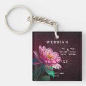 Porte-clés Floral Lotus Mariage Suite | Starry Night Romance (Devant)