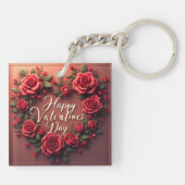 Porte-clés Floral Luxury Beautiful Love Modern Collection (Dos)