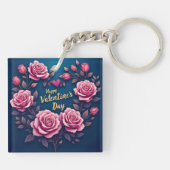 Porte-clés Floral Luxury Beautiful Love Popular Collection (Dos)