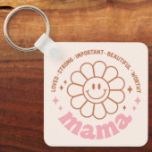 Porte-clés Floral Mama (Recto)