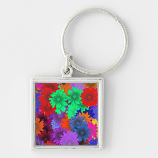 Porte-clés Floral multicolore (Devant)