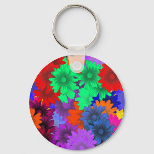 Porte-clés Floral multicolore