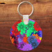 Porte-clés Floral multicolore (Recto)