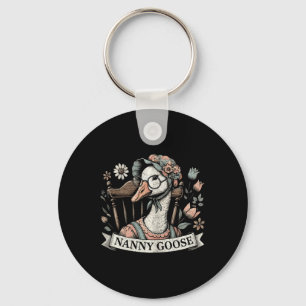 Porte-clés Floral Nanny Goose Drôle Nana Goose Floral Mères