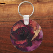 Porte-clés Floral or rose de Bourgogne (Verso)