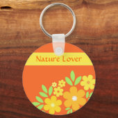 Porte-clés Floral orange - Porte - clé (Recto)